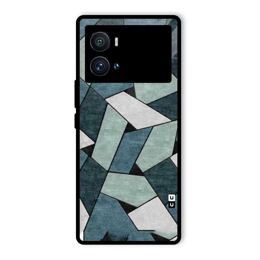 Concrete Green Abstract Glass Back Case for Vivo iQOO 9 Pro
