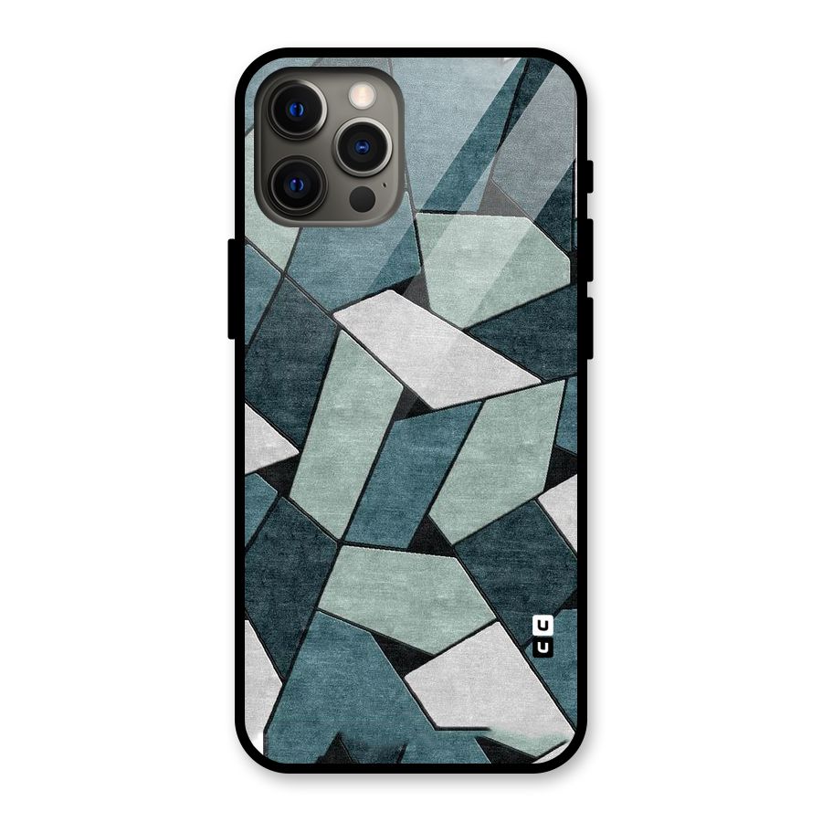 Concrete Green Abstract Glass Back Case for iPhone 12 Pro Max