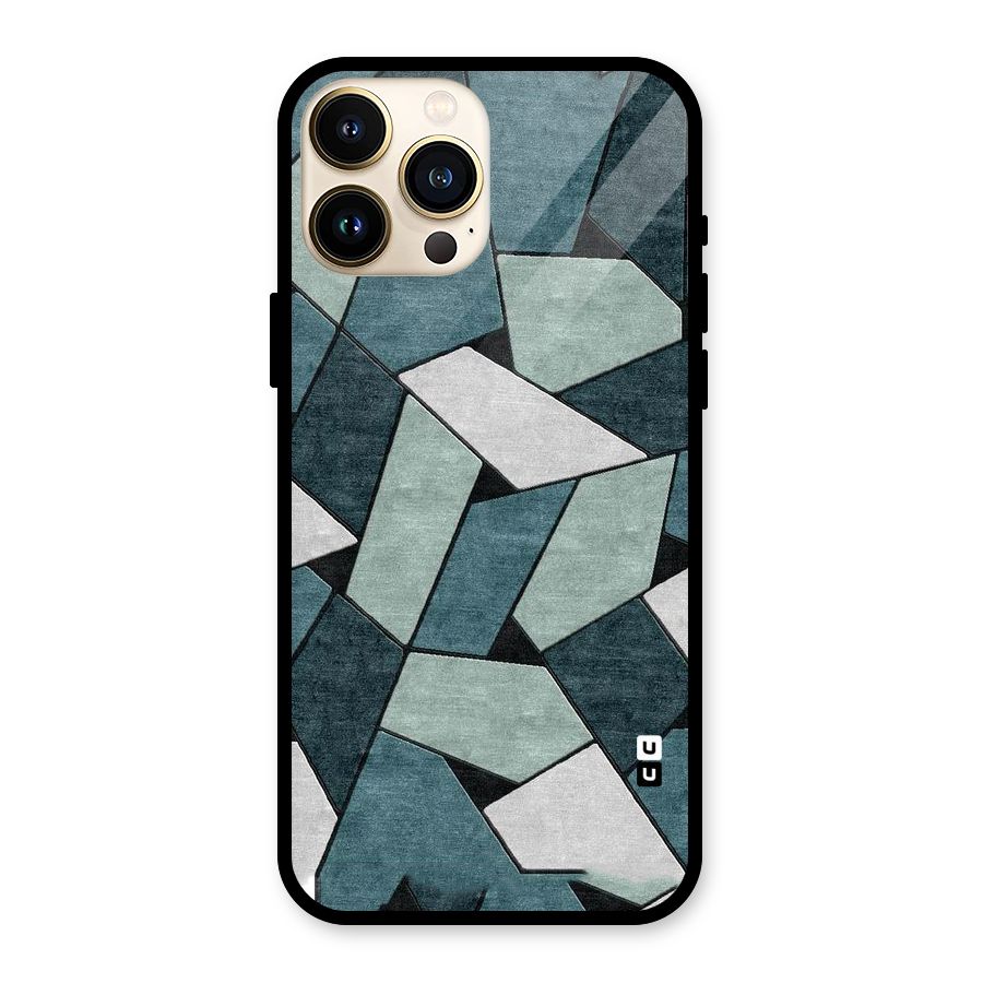 Concrete Green Abstract Glass Back Case for iPhone 13 Pro Max