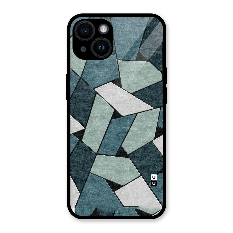 Concrete Green Abstract Glass Back Case for iPhone 14