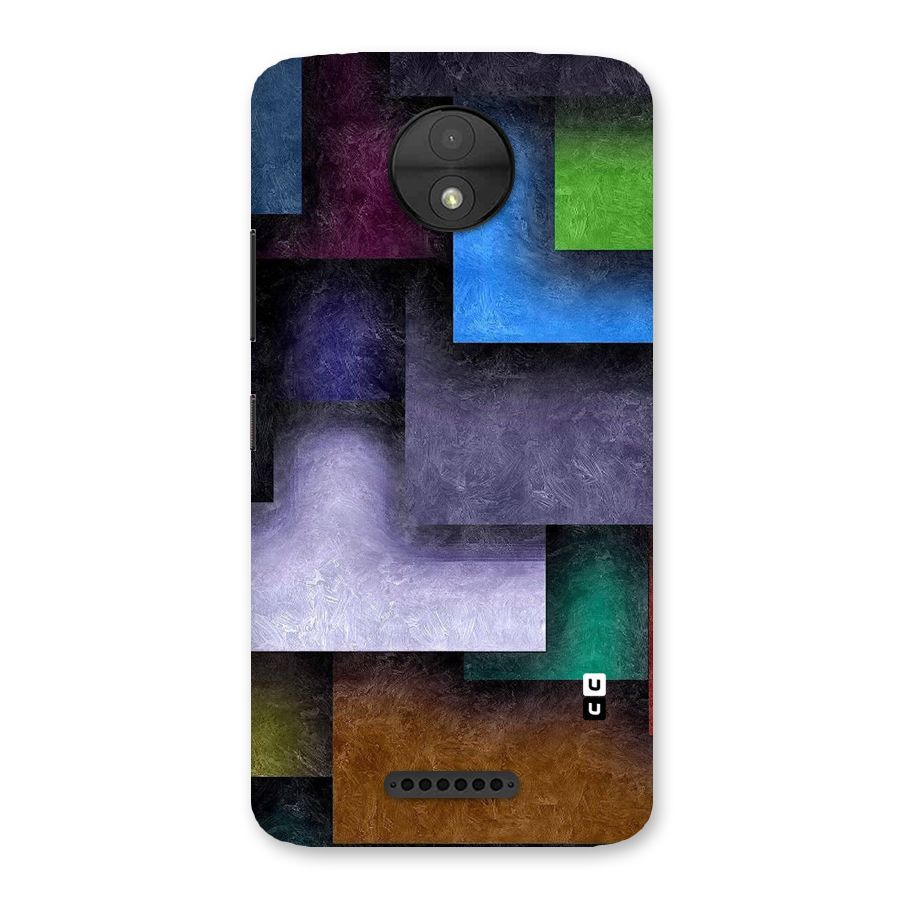 Concrete Squares Back Case for Moto C