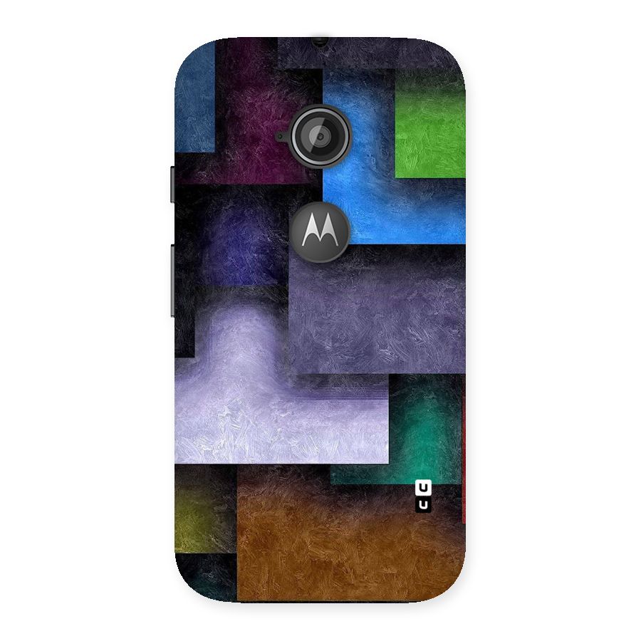Concrete Squares Back Case for Moto E 2nd Gen