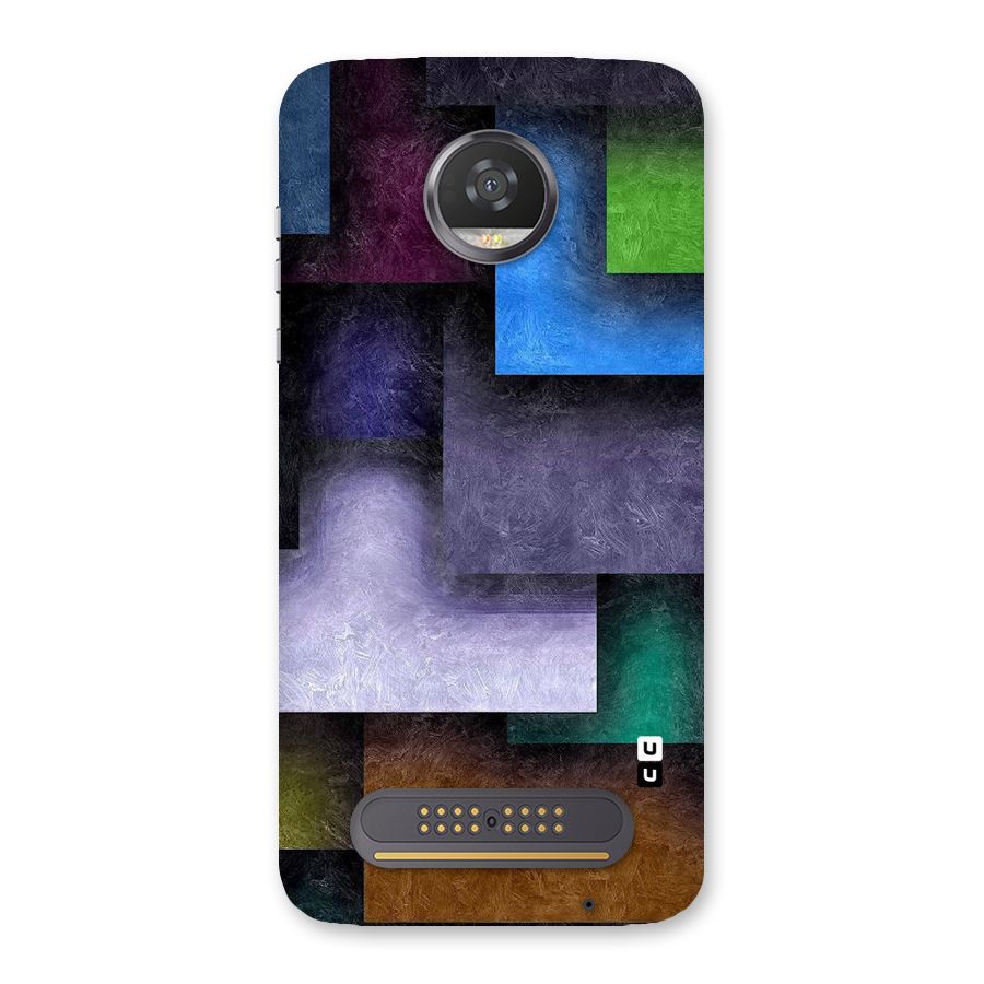 Concrete Squares Back Case for Moto Z2 Play