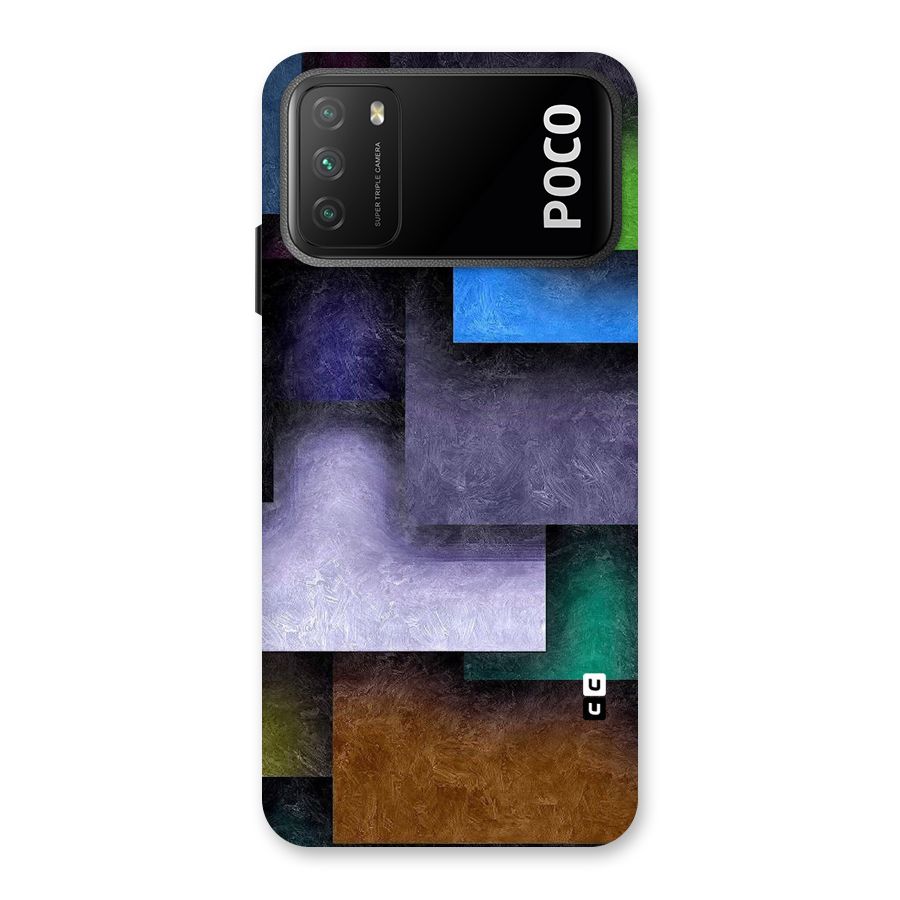 Concrete Squares Back Case for Poco M3