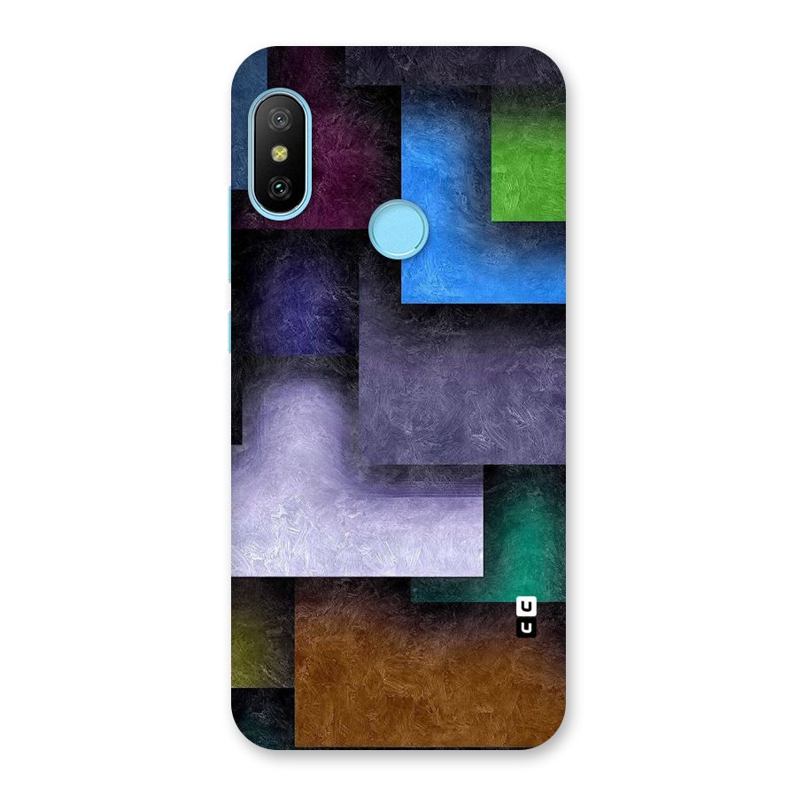 Concrete Squares Back Case for Redmi 6 Pro