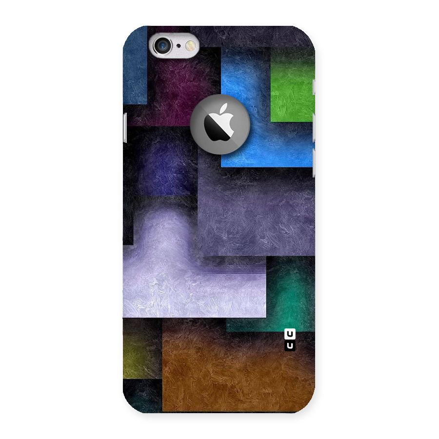 Concrete Squares Back Case for iPhone 6 Logo Cut