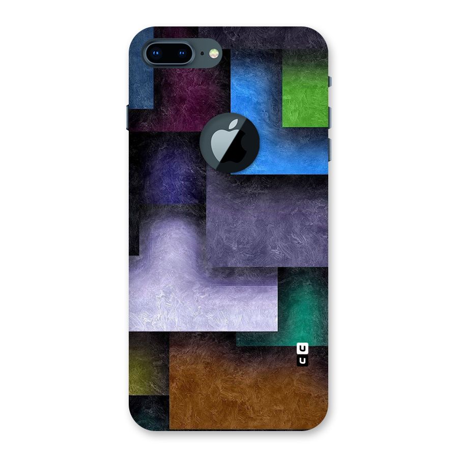 Concrete Squares Back Case for iPhone 7 Plus Logo Cut