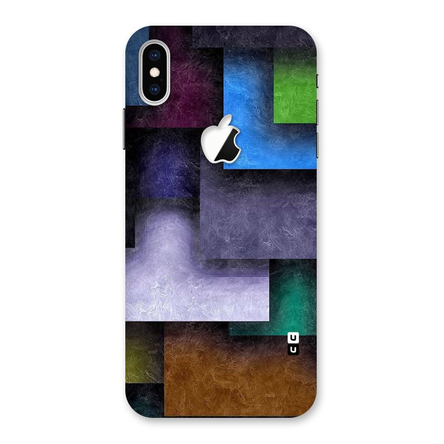 Concrete Squares Back Case for iPhone XS Max Apple Cut