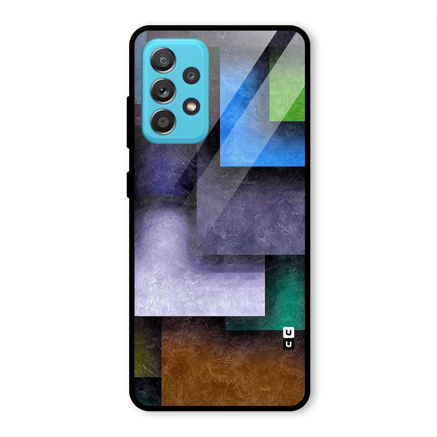 Concrete Squares Glass Back Case for Galaxy A52