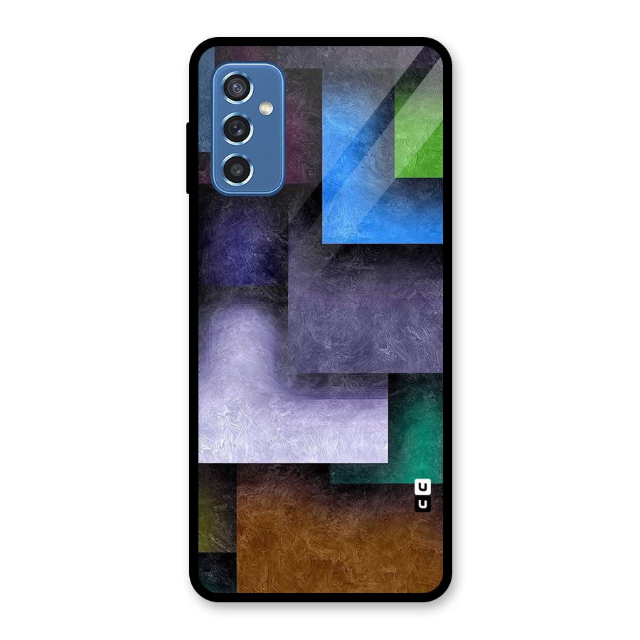 Concrete Squares Glass Back Case for Galaxy M52 5G