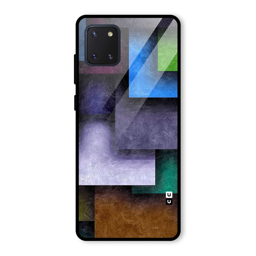 Concrete Squares Glass Back Case for Galaxy Note 10 Lite