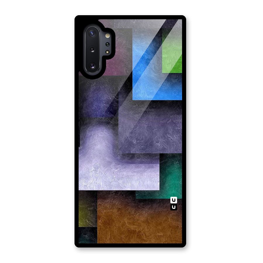Concrete Squares Glass Back Case for Galaxy Note 10 Plus
