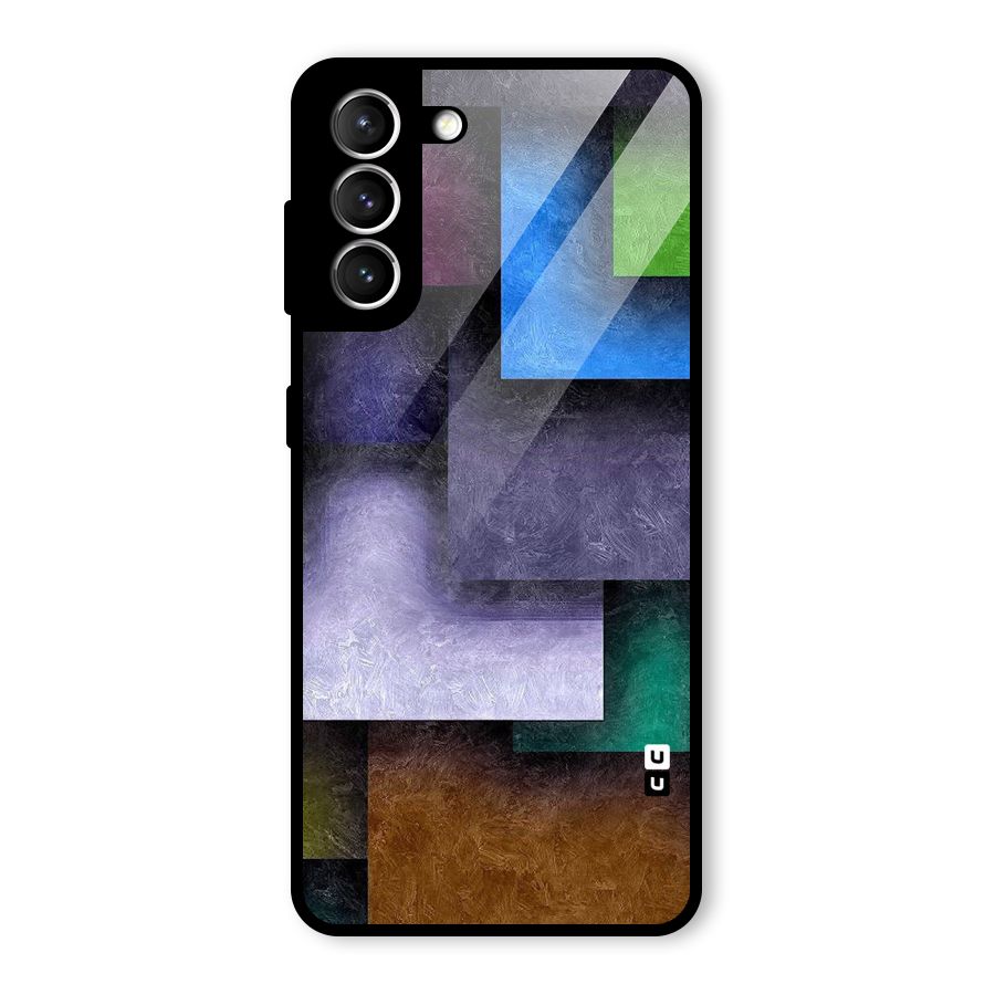 Concrete Squares Glass Back Case for Galaxy S21 5G