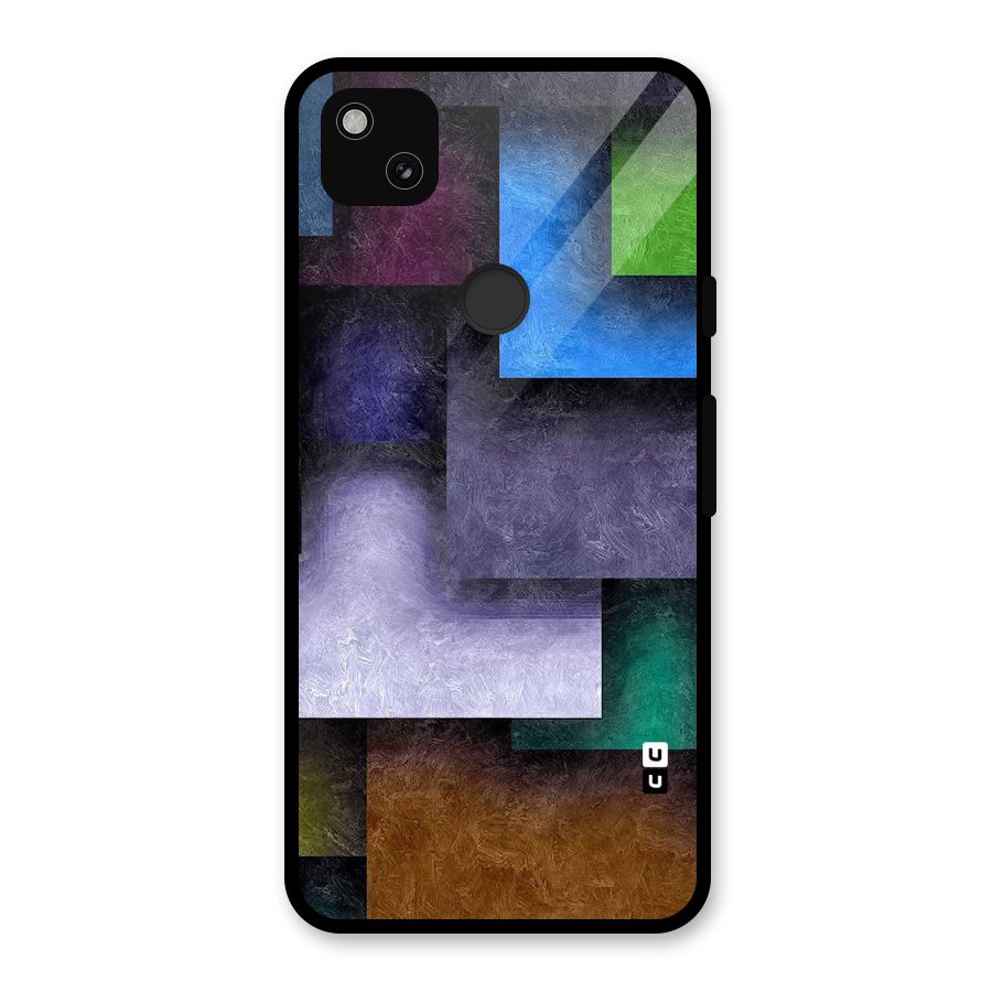 Concrete Squares Glass Back Case for Google Pixel 4a