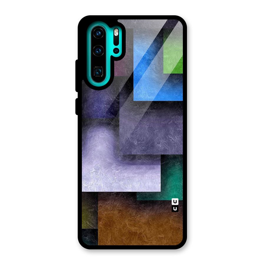 Concrete Squares Glass Back Case for Huawei P30 Pro