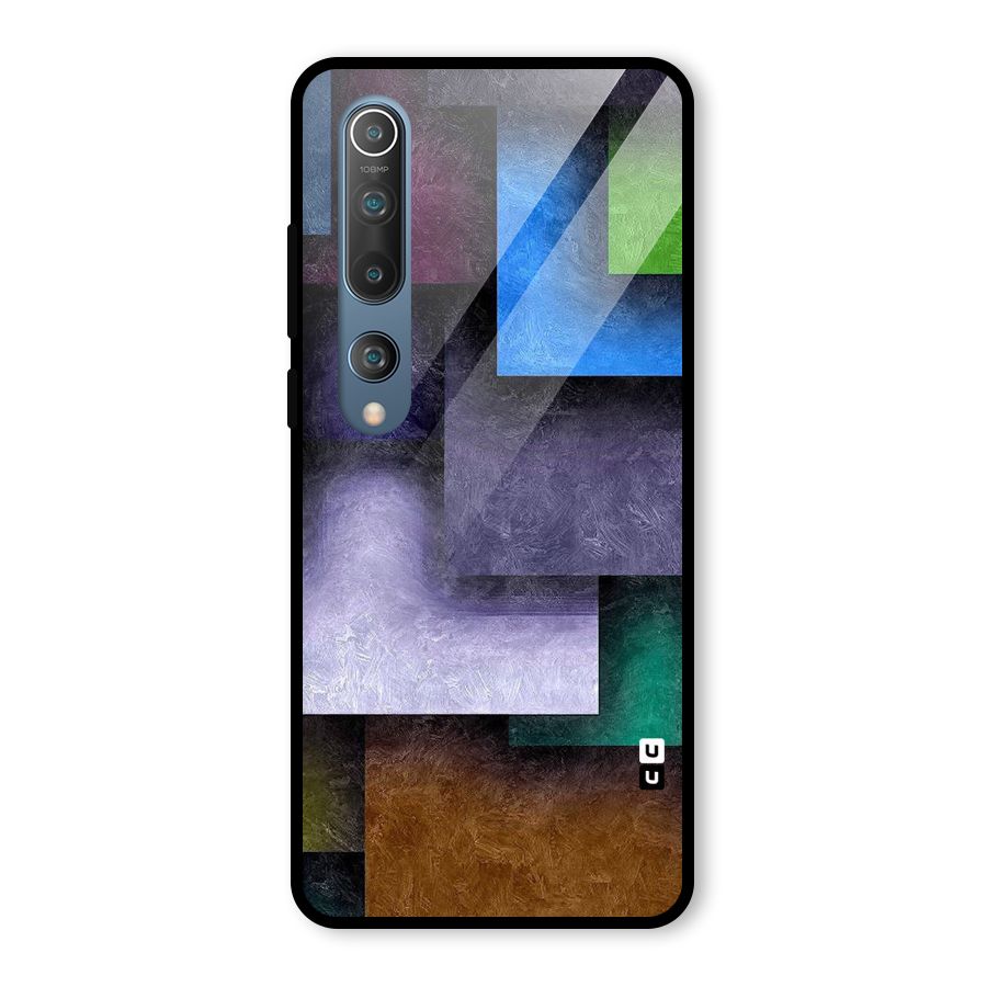 Concrete Squares Glass Back Case for Mi 10