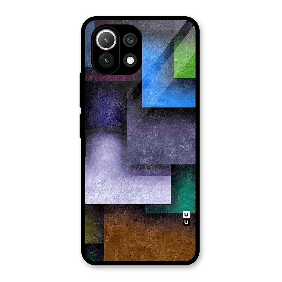 Concrete Squares Glass Back Case for Mi 11 Lite NE 5G