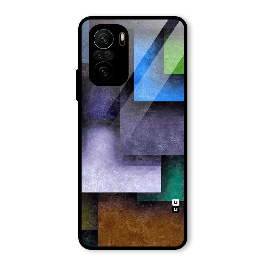 Concrete Squares Glass Back Case for Mi 11x