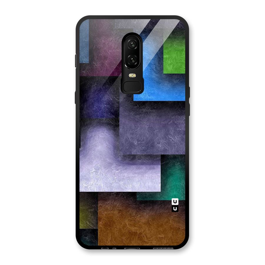 Concrete Squares Glass Back Case for OnePlus 6