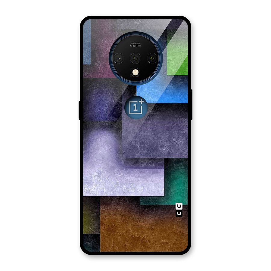Concrete Squares Glass Back Case for OnePlus 7T