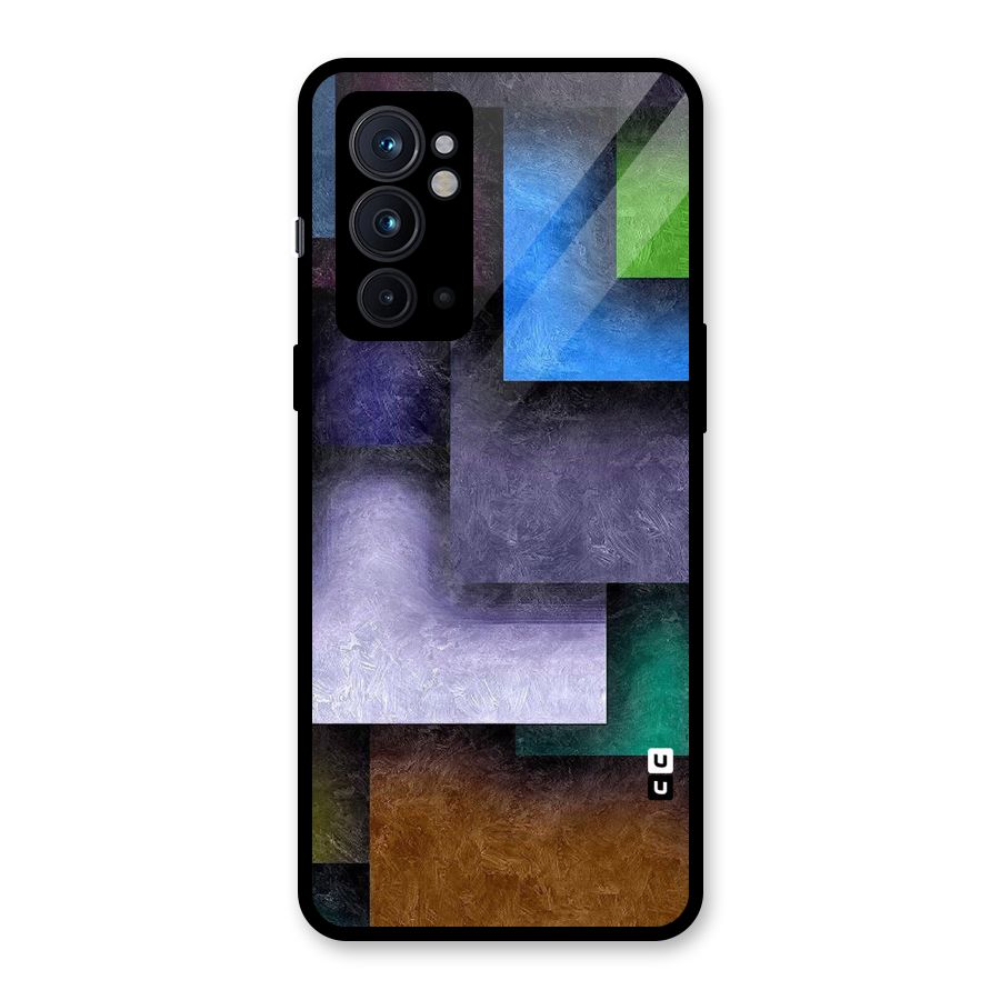 Concrete Squares Glass Back Case for OnePlus 9RT 5G
