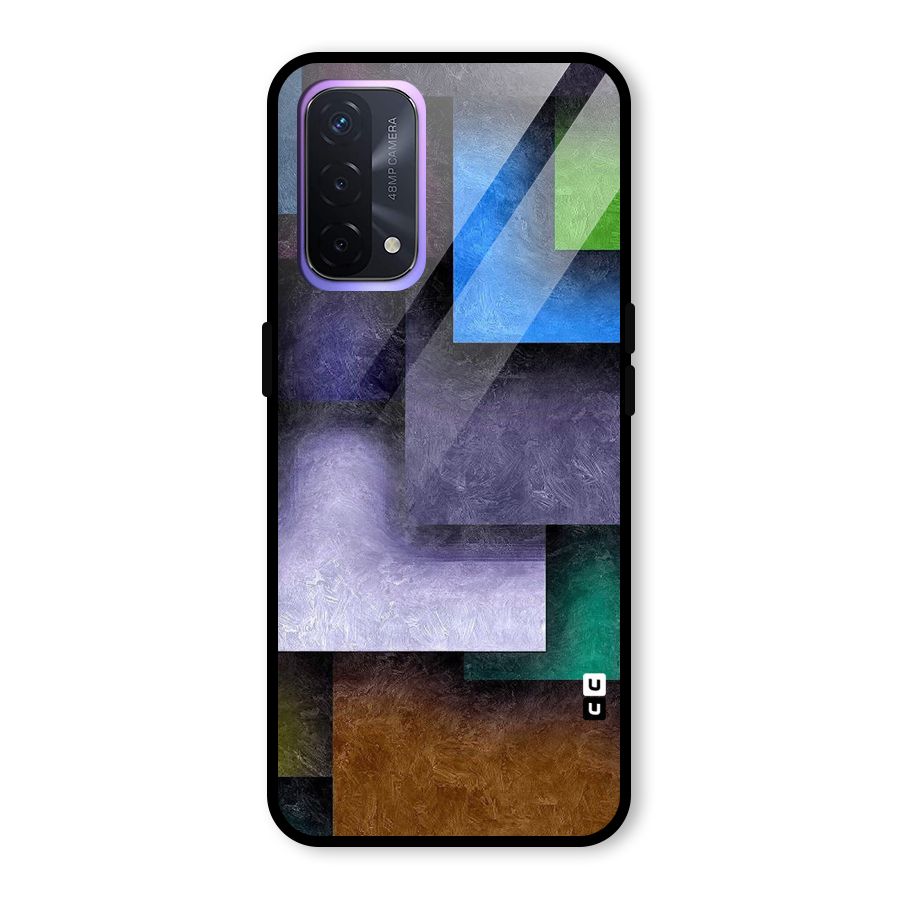 Concrete Squares Glass Back Case for Oppo A74 5G