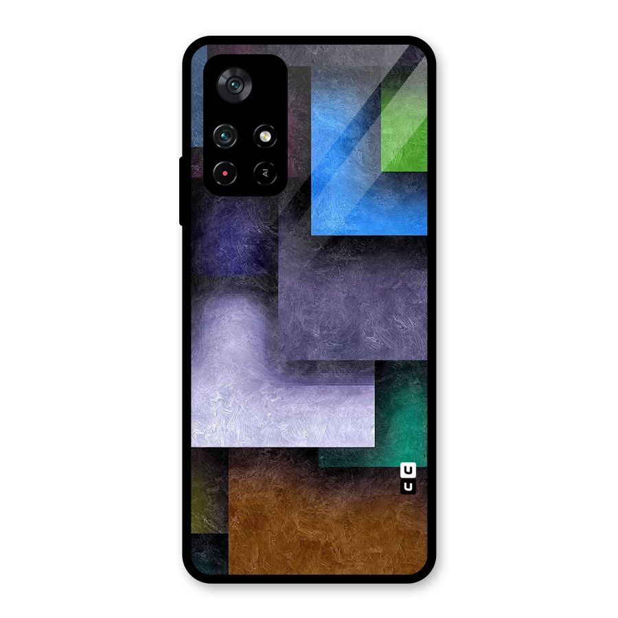 Concrete Squares Glass Back Case for Poco M4 Pro 5G