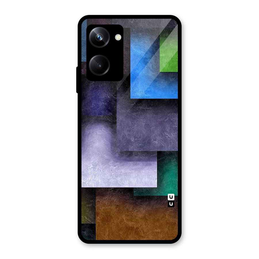Concrete Squares Glass Back Case for Realme 10 Pro