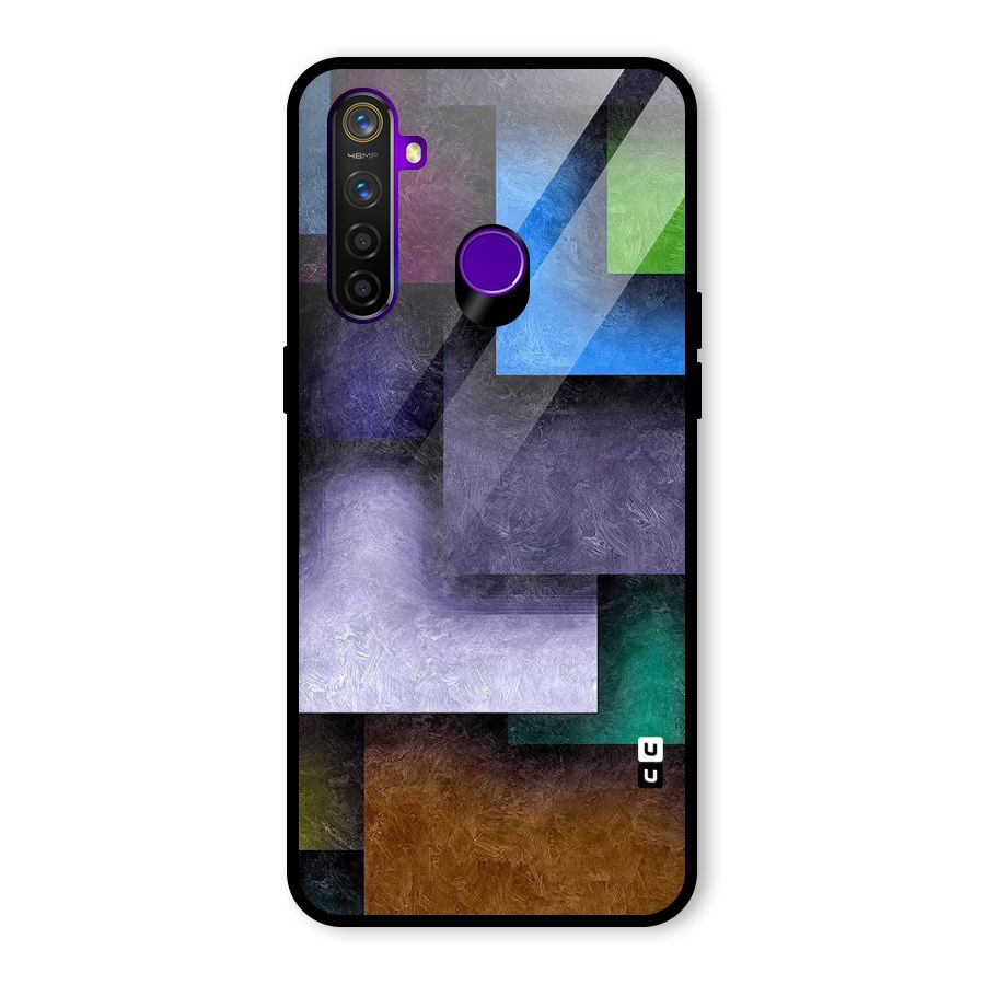 Concrete Squares Glass Back Case for Realme 5 Pro