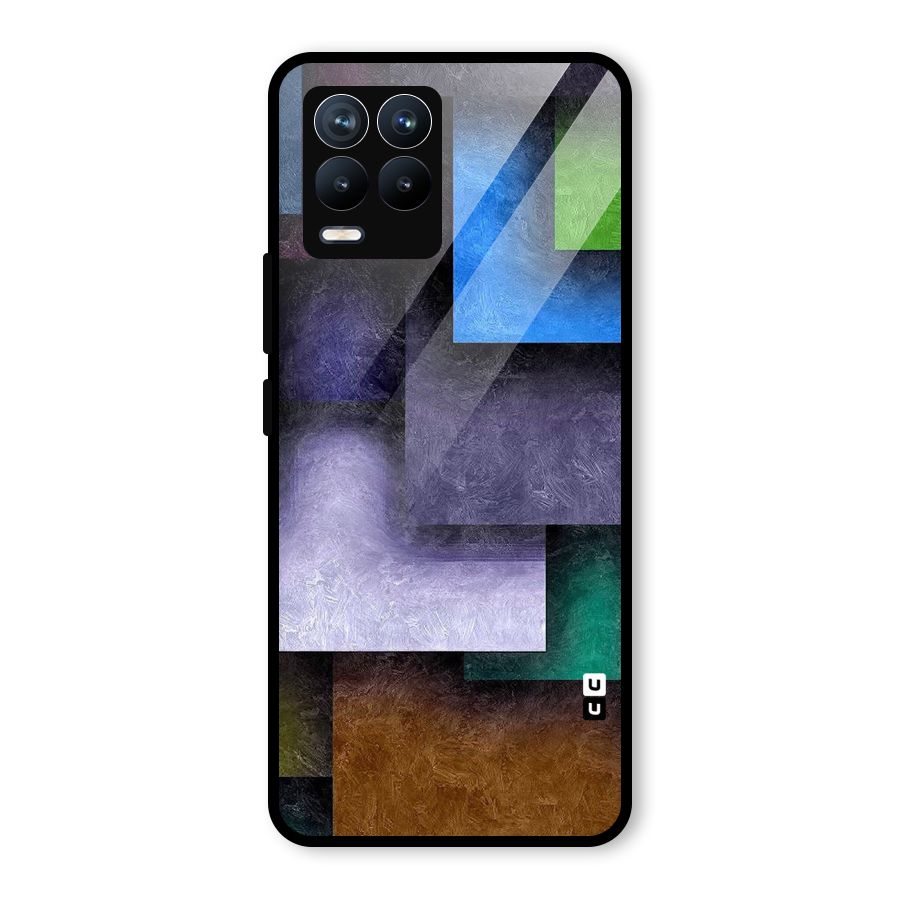 Concrete Squares Glass Back Case for Realme 8