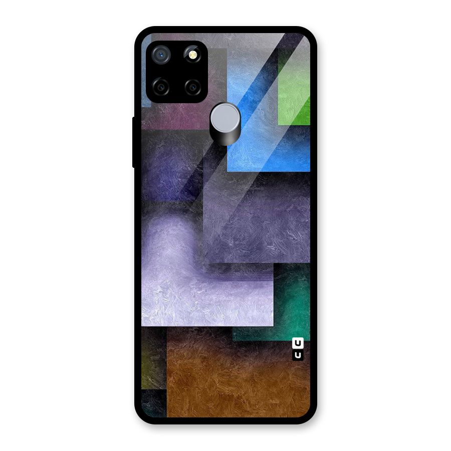 Concrete Squares Glass Back Case for Realme C15
