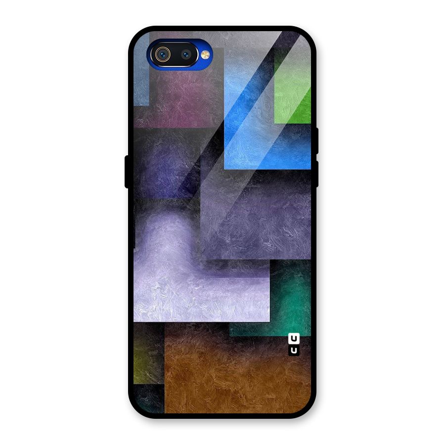 Concrete Squares Glass Back Case for Realme C2