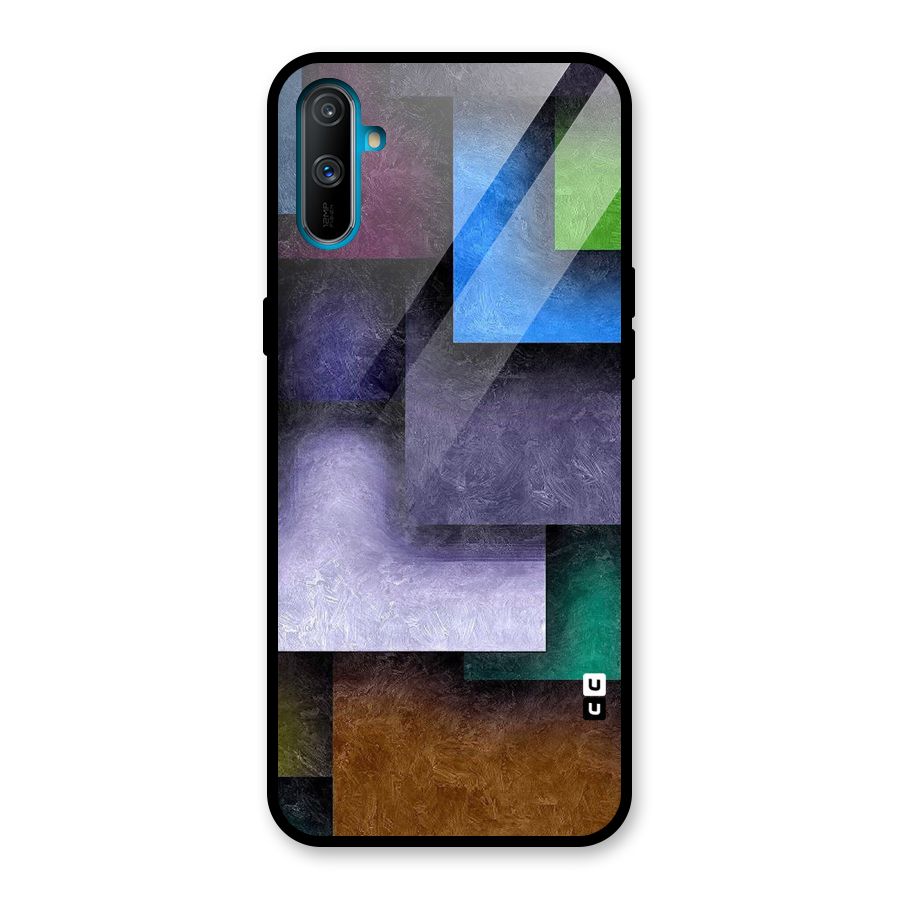 Concrete Squares Glass Back Case for Realme C3