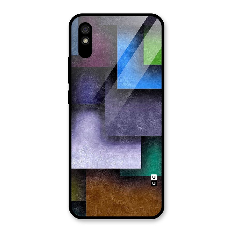 Concrete Squares Glass Back Case for Redmi 9i