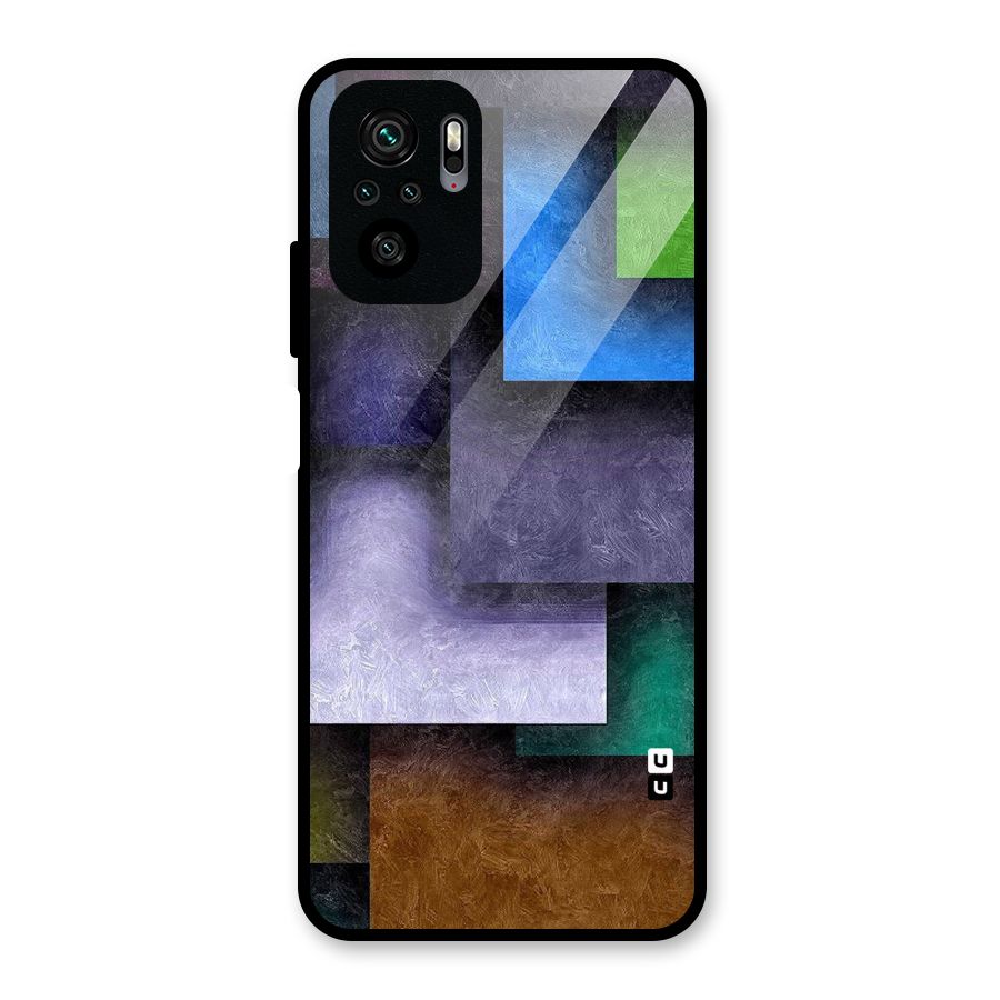 Concrete Squares Glass Back Case for Redmi Note 10S