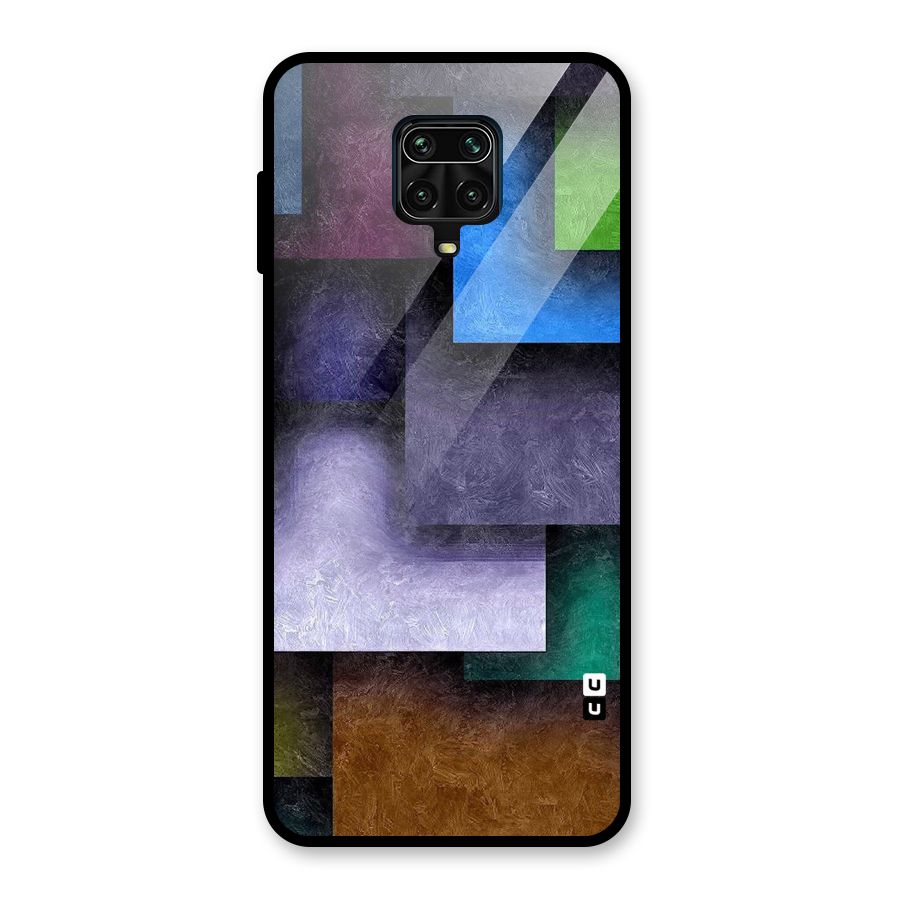 Concrete Squares Glass Back Case for Redmi Note 10 Lite