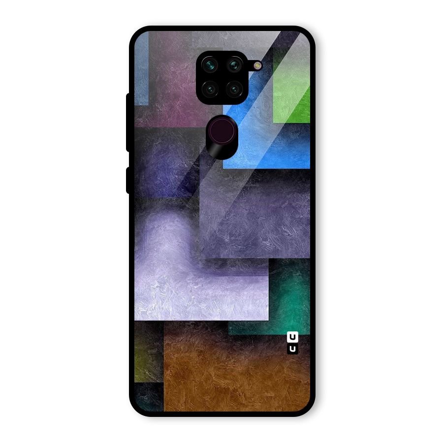 Concrete Squares Glass Back Case for Redmi Note 9