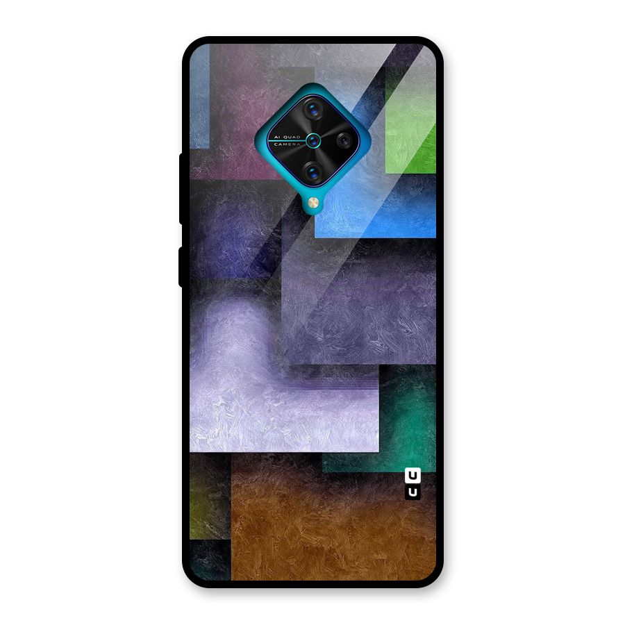 Concrete Squares Glass Back Case for Vivo S1 Pro