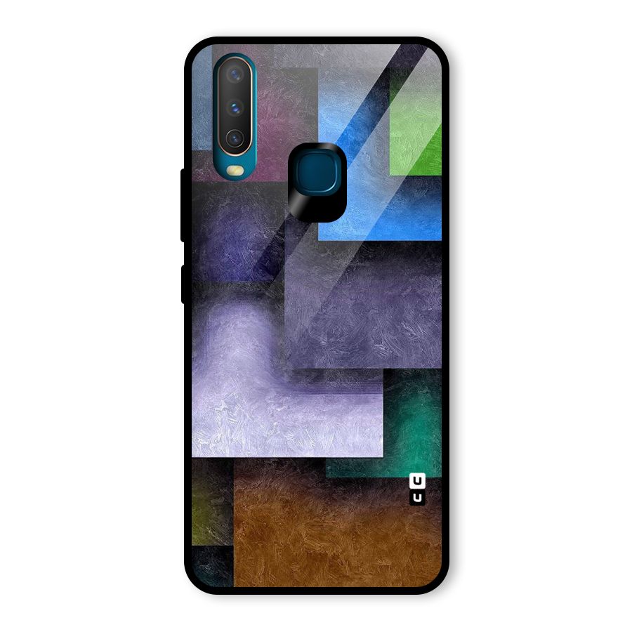 Concrete Squares Glass Back Case for Vivo U10