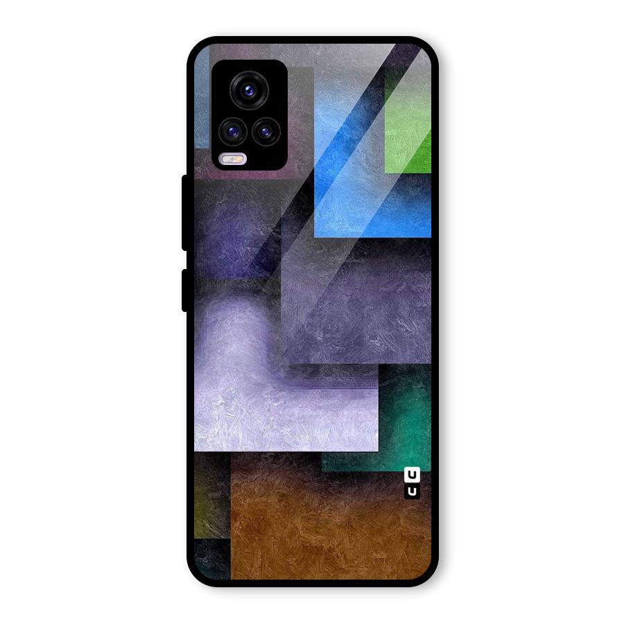 Concrete Squares Glass Back Case for Vivo V20