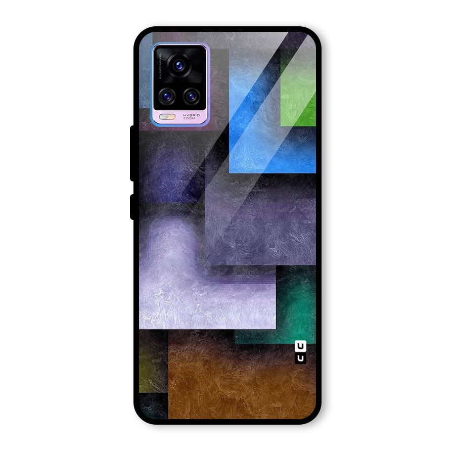 Concrete Squares Glass Back Case for Vivo V20 Pro