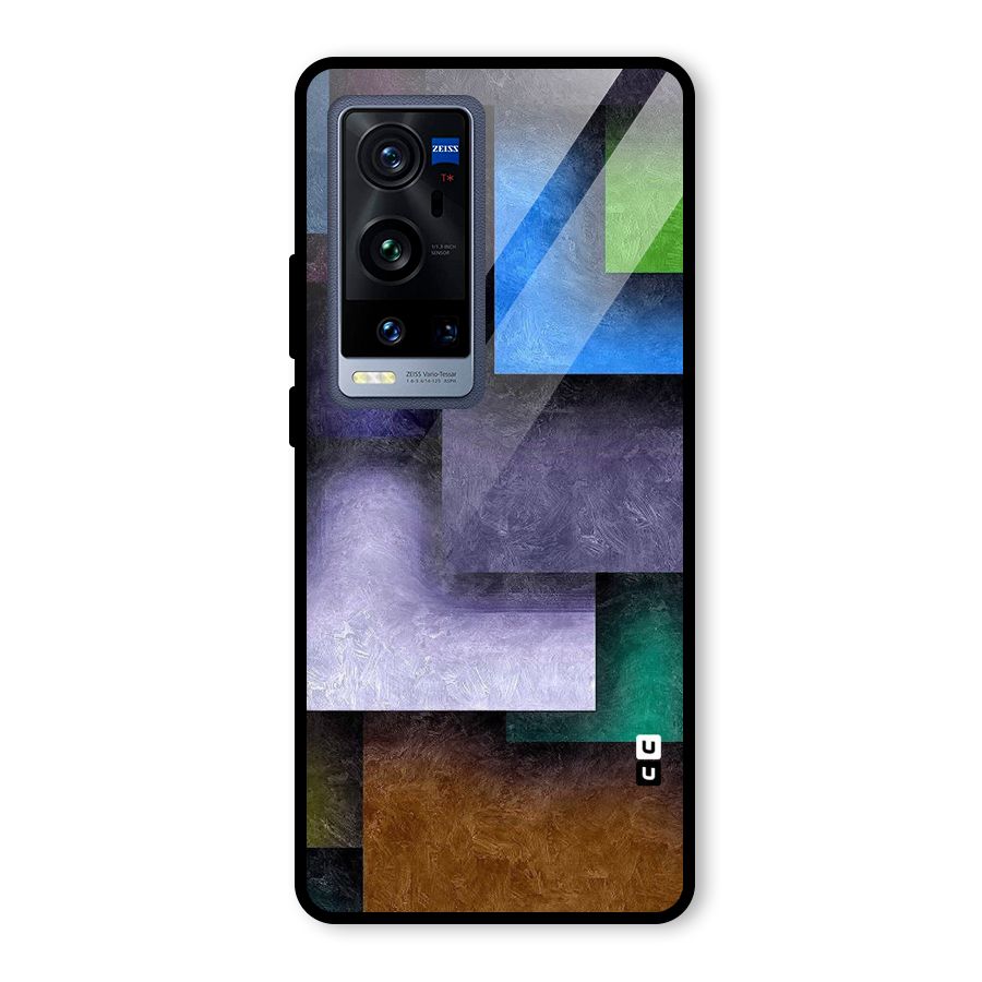 Concrete Squares Glass Back Case for Vivo X60 Pro Plus