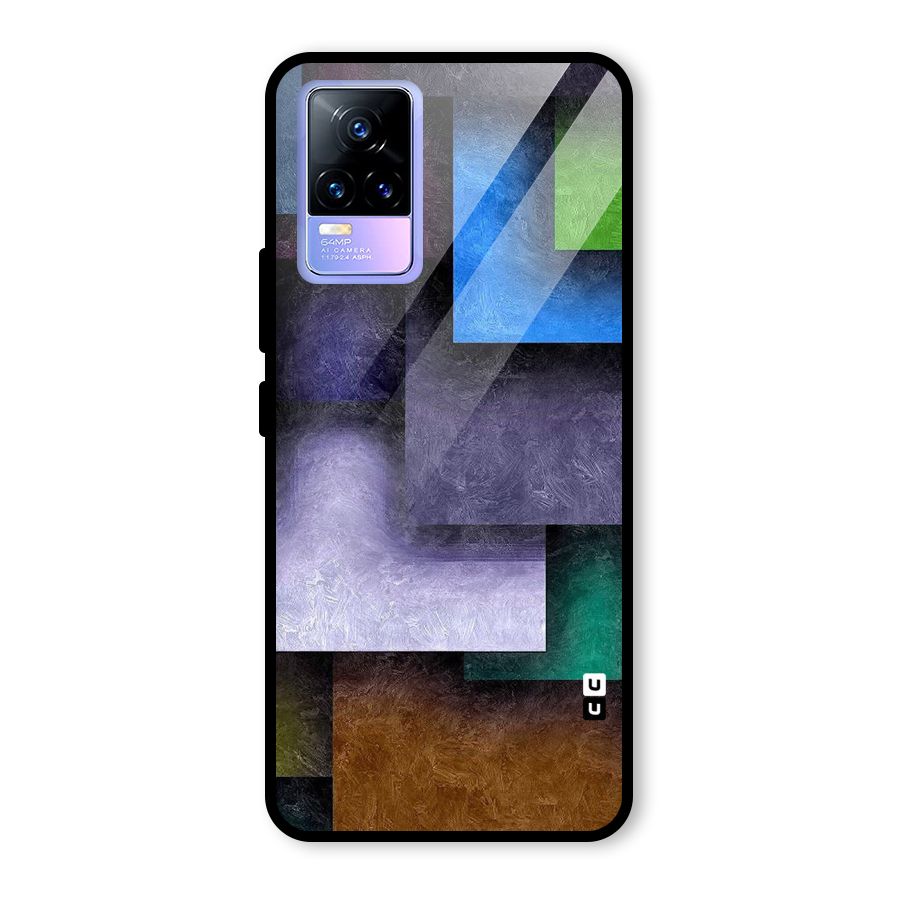Concrete Squares Glass Back Case for Vivo Y73
