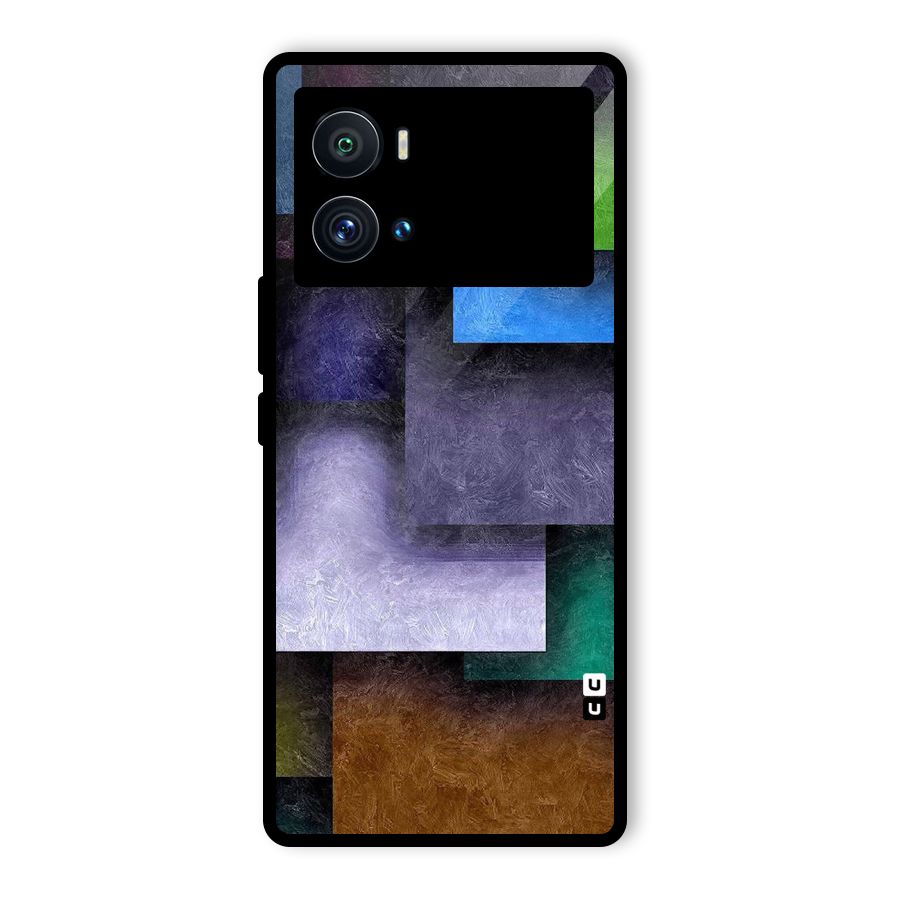 Concrete Squares Glass Back Case for Vivo iQOO 9 Pro