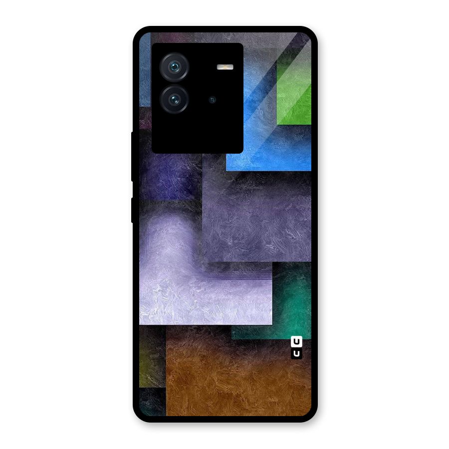 Concrete Squares Glass Back Case for Vivo iQOO Neo 6 5G