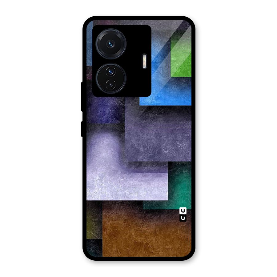 Concrete Squares Glass Back Case for Vivo iQOO Z6 Pro