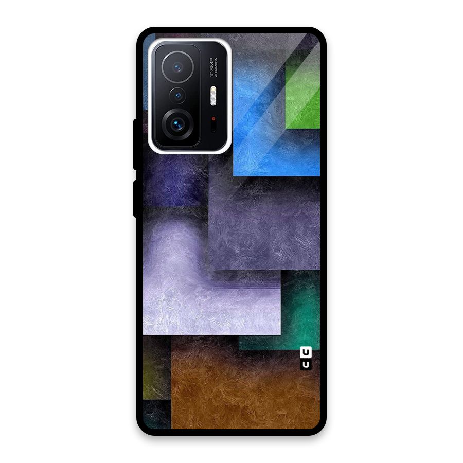 Concrete Squares Glass Back Case for Xiaomi 11T Pro