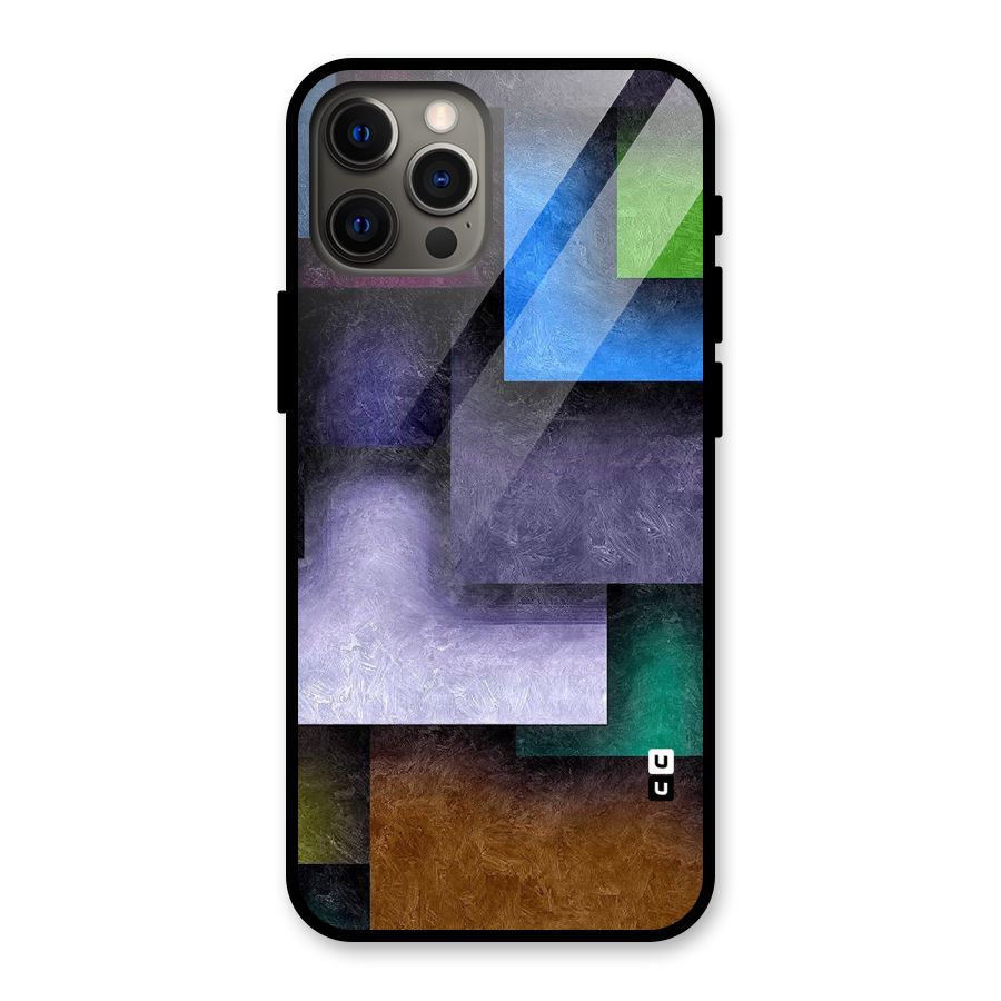Concrete Squares Glass Back Case for iPhone 12 Pro Max