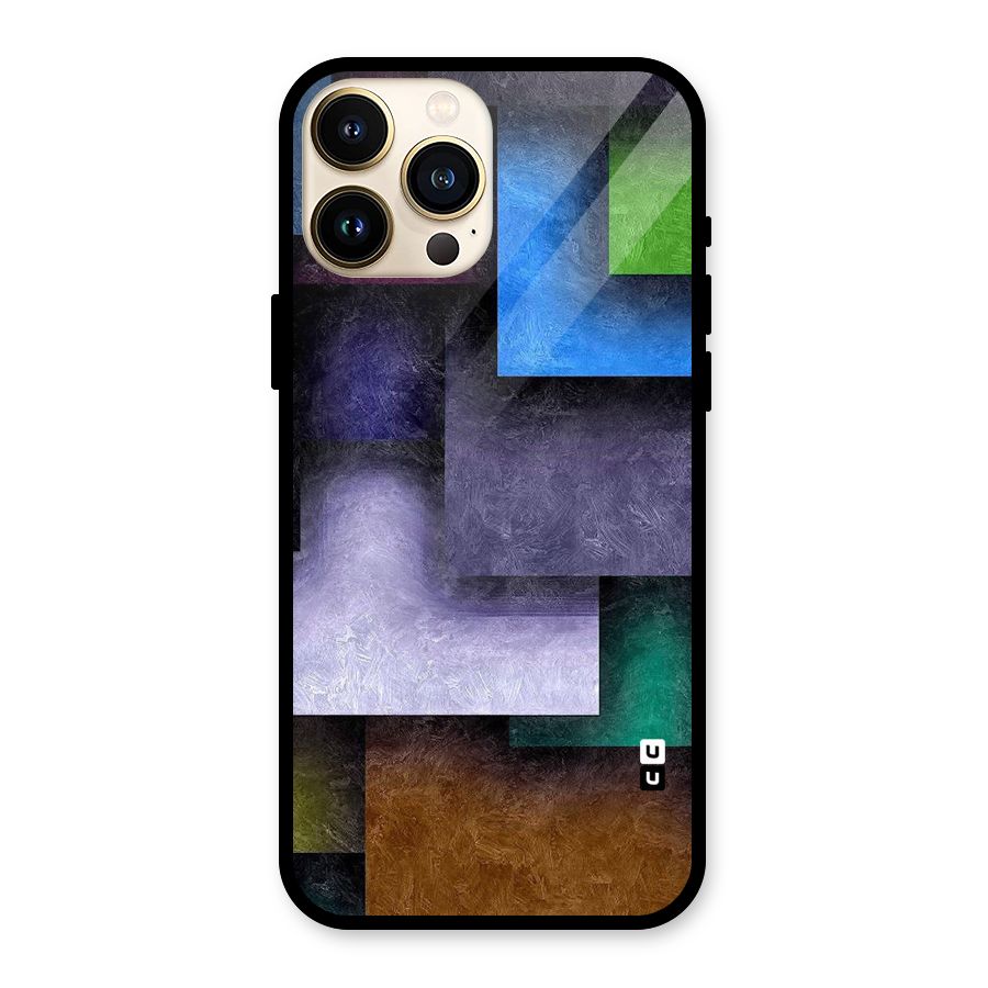 Concrete Squares Glass Back Case for iPhone 13 Pro Max
