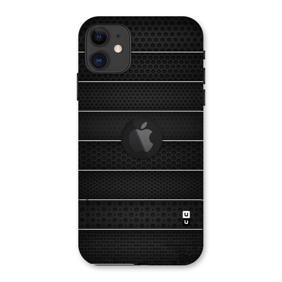 Concrete Stripes Back Case for iPhone 11 Logo Cut